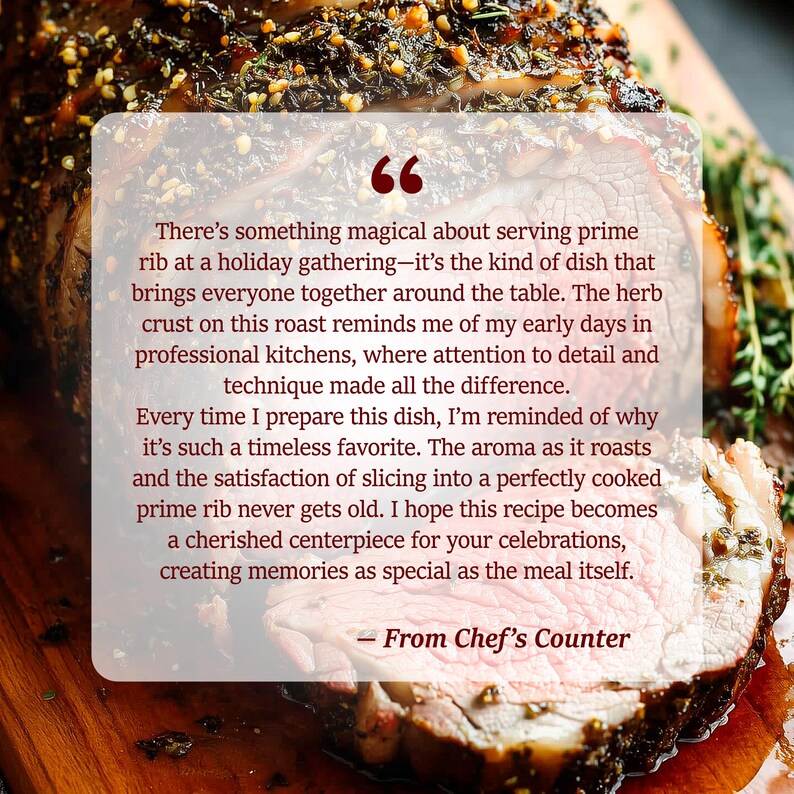 Prime Rib Text/image Best Herb-crusted Prime Rib Roast Recipe -digital Download - Etsy