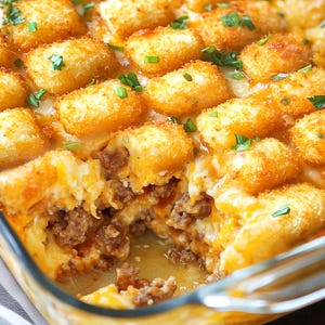 Best Tater Tot Breakfast Casserole Recipe, PDF Download, Weekend Brunch, Family Breakfasts, Christmas, Easter, Mother’s Day