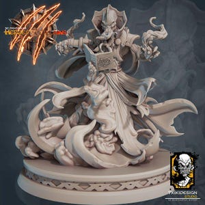 32mm Scale Mind Flayer Illithid | Miniature for DnD, Pathfinder | Tabletop Gaming Figure | Art by Javier &quot;Txiki&quot; Tejedor