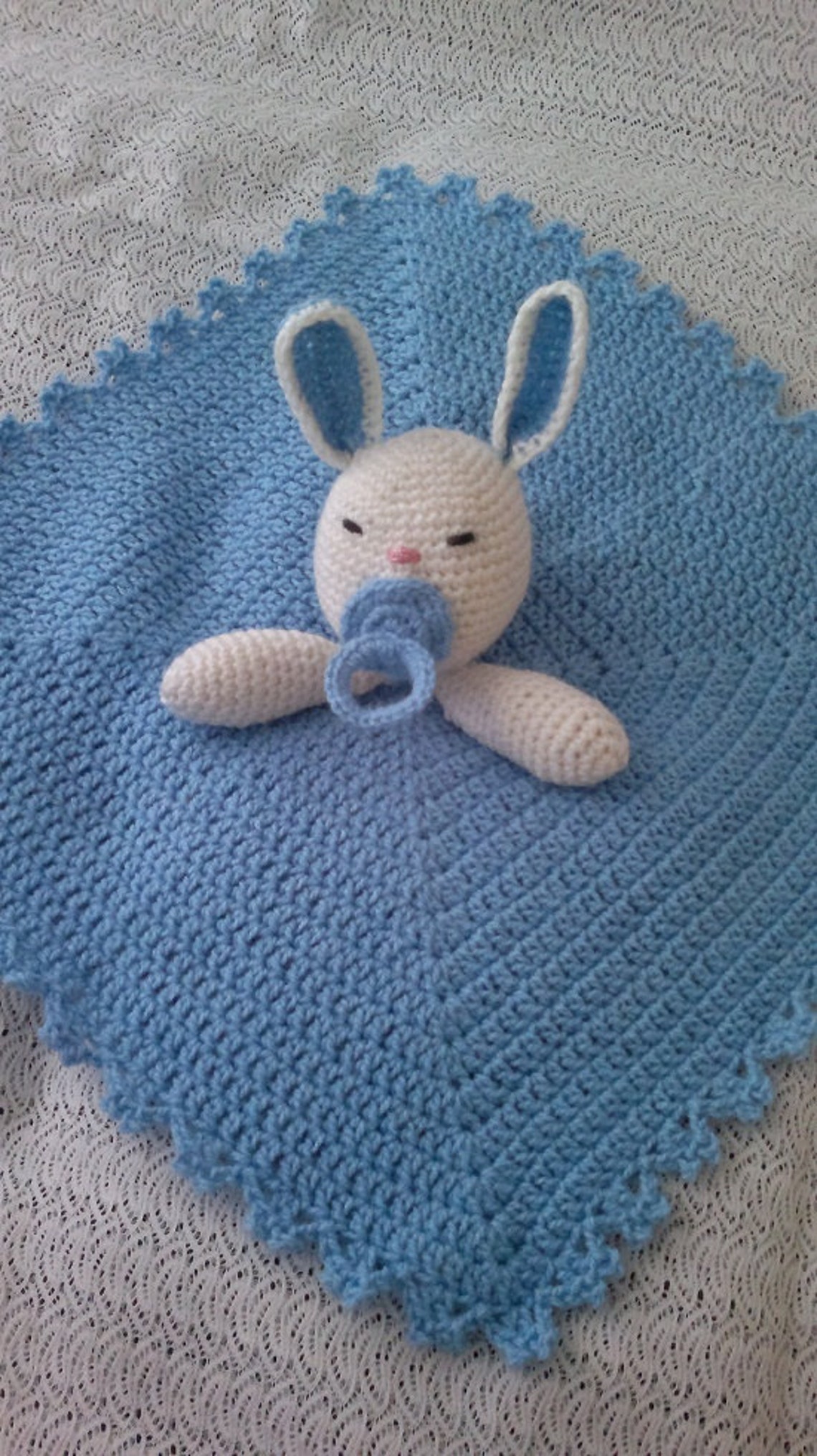 Lovely Baby Rabbit Security Blanket PDF Crochet Tutorial Pattern 77
