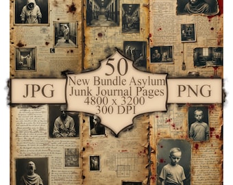 Disturbing Asylum Art Pack: 50 Gothic Horror Illustrations (Digital Download