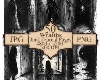 Haunted Ghost Sketches: Eerie Spirit Drawings for Gothic Journals (PDF Download)