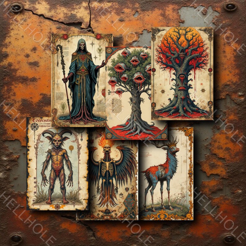 Complete Fantasy Bestiary Bundle With Detailed Monstrous Creature Art ...