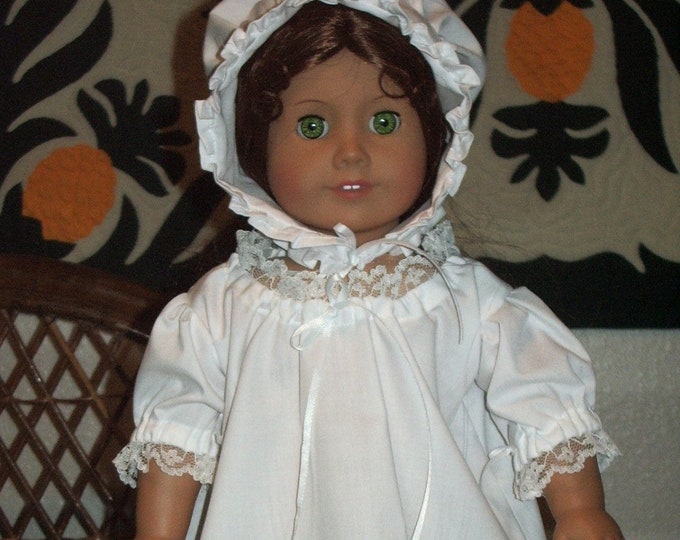 Colonial 1700s Night Shift Nightgown and Lappet Cap for Felicity ...