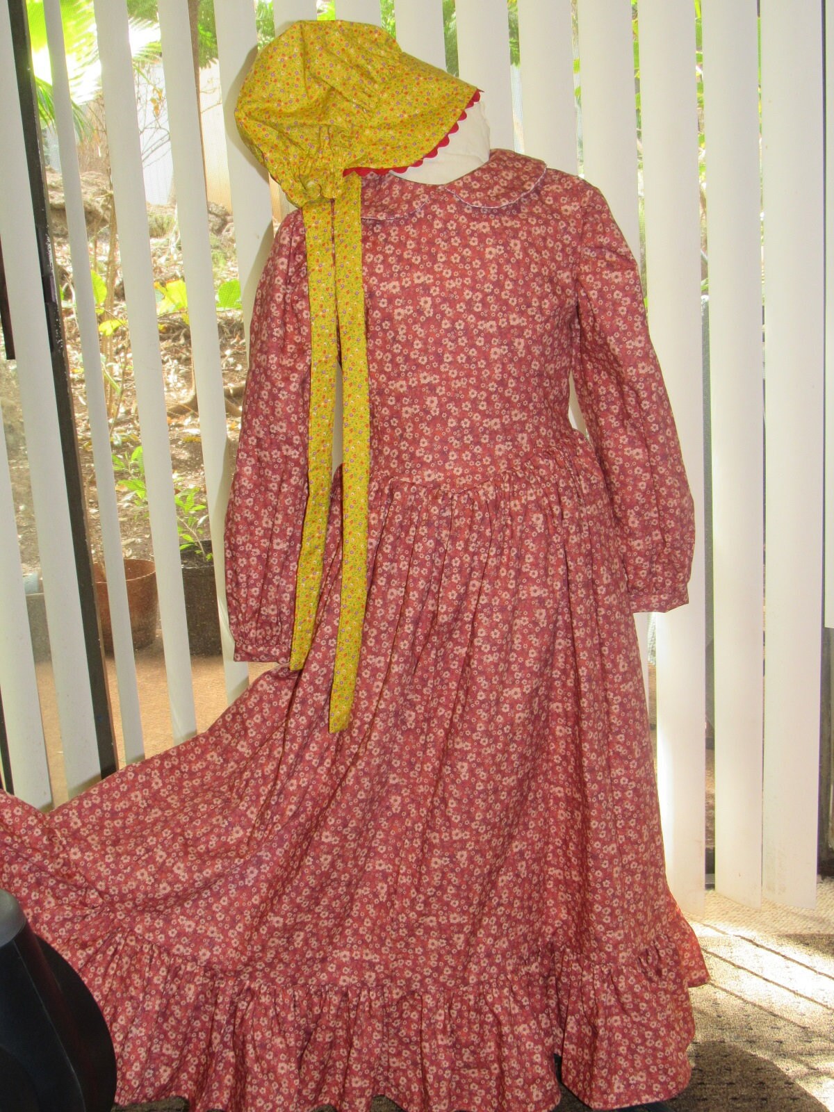calico dress 1800s