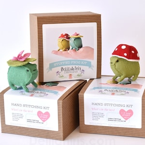 Lily Pad and Mushroom Frog Sewing Kit