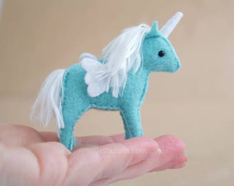 Miniature Stuffed Unicorn Sewing Pattern Digital SVG & PDF Printable File