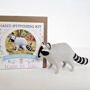 Felt Animals Craft Kit - Sew Your Own Raccoon