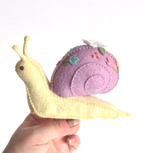 DIY Felt Snail Sewing Kit - Make Your Own Garden Snail Plush