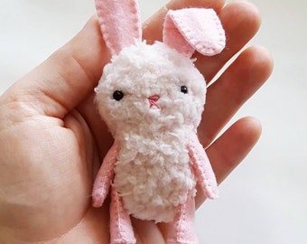 Easter Bunny Mini Plush Stuffed Animal Pattern
