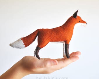 DIY Felt Fox Pattern PDF & SVG Files - Make Your Own Stuffed Animals Ornaments