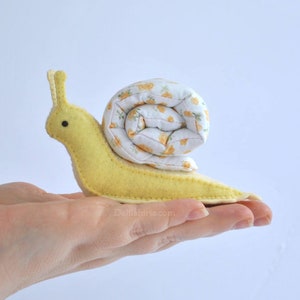 Snail Stuffed Animal Sewing Pattern, **Original** Pin Cushion Hand Sewing Craft SVG PDF Felt Pattern