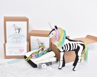 Skeleton Unicorn Stuffed Animal Sewing Craft Kit