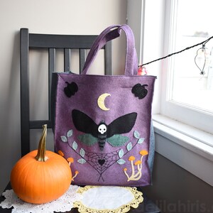 DIY Trick Or Treat Bag Woodland Deaths Head Moth image 2