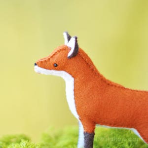 Stuffed fox sewing pattern