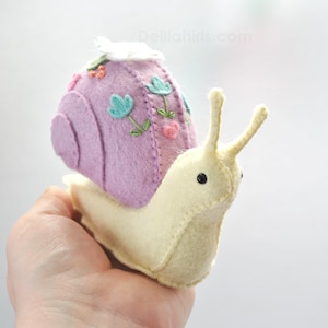 DIY Felt Snail Sewing Kit Make Your Own Garden Snail Plush image 7