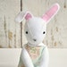 Bunny Doll Pattern Rabbit In A Dress Printable PDF Sewing