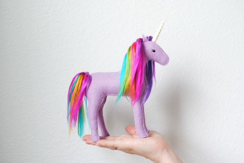 Stuffed Unicorn Pattern SVG PDF Felt Animal Sewing Pattern image 7