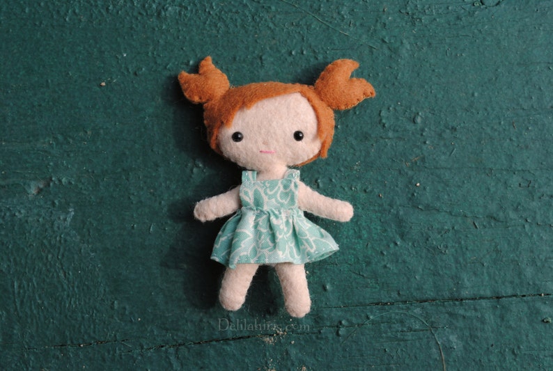 Mini Felt Doll Sewing Pattern: 4 Inch Pocket Dolls (PDF Pattern) - Etsy