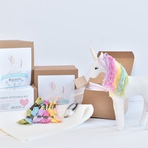 Unicorn Sewing Craft Kit Make Your Own Stuffed Unicorn. image 2