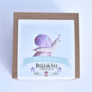 DIY Felt Snail Sewing Kit Make Your Own Garden Snail Plush image 3