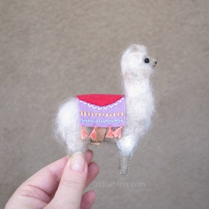 Felt Alpaca Stuffed Animal Sewing Pattern