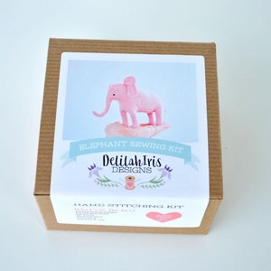 Pink Elephant Craft Kit Stuffed Animal Sewing Project image 5
