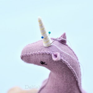 Stuffed Unicorn Pattern SVG PDF Felt Animal Sewing Pattern image 6