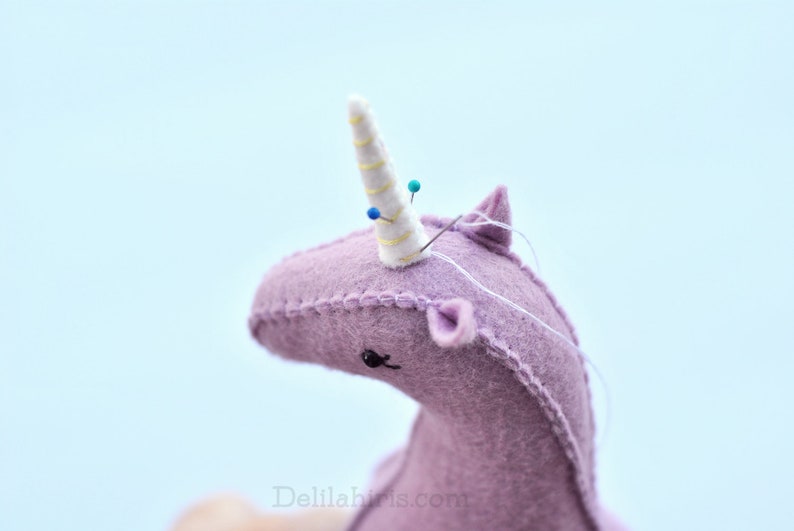 Stuffed Unicorn Pattern SVG PDF Felt Animal Sewing Pattern image 6