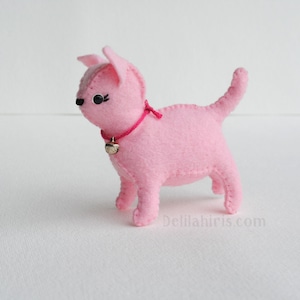 Felt Stuffed Cat Sewing Pattern. Mini felt Animal PDF Stuffed Animal Pattern. SVG File. image 8