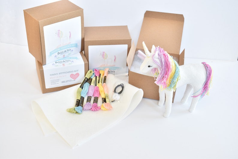 Unicorn Sewing Craft Kit Make Your Own Stuffed Unicorn. image 3