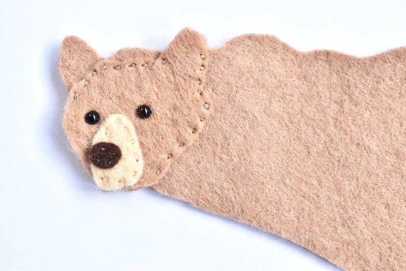 Woodland Bear Felt Ornament Sewing Pattern PDF & SVG image 4