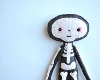 Halloween Skeleton Doll Sewing Pattern PDF & SVG Bundle