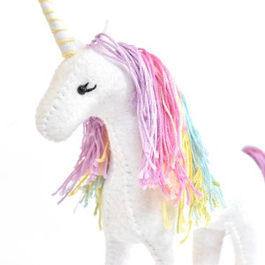 Unicorn Sewing Craft Kit Make Your Own Stuffed Unicorn. image 1