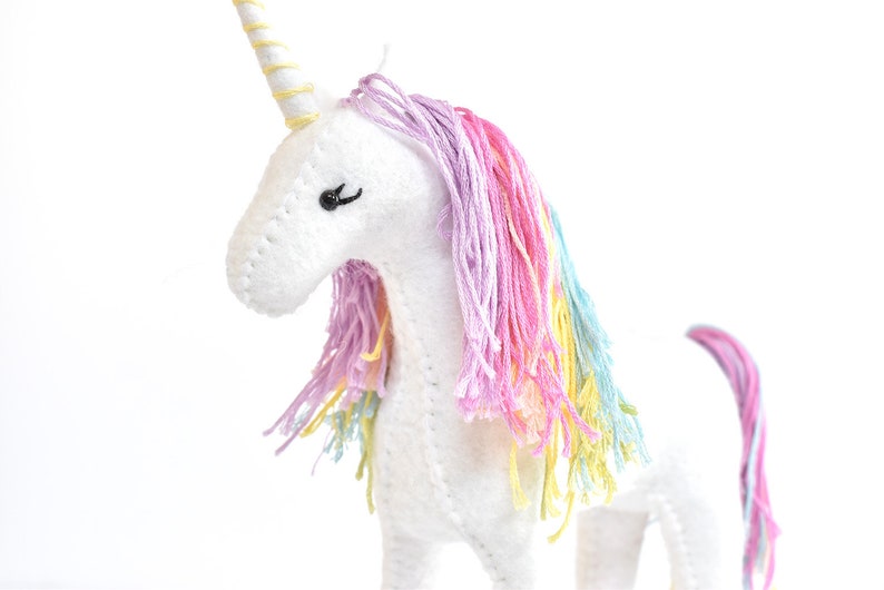 Unicorn Sewing Craft Kit Make Your Own Stuffed Unicorn. image 1