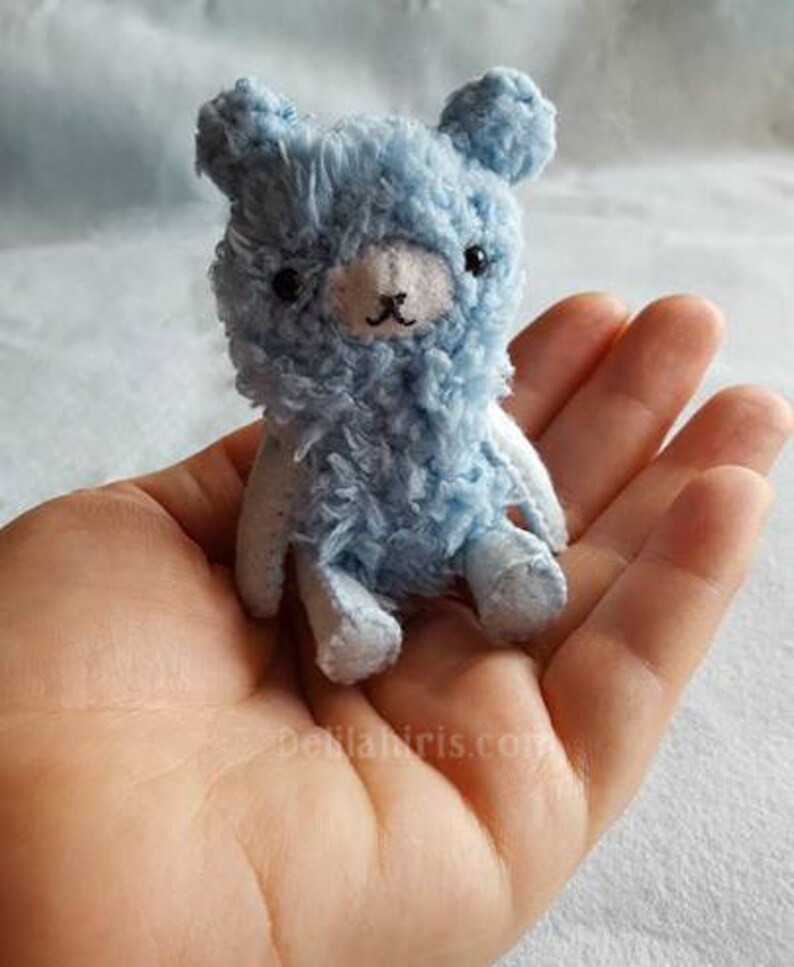 tiny adorable handmade bear sewing pattern