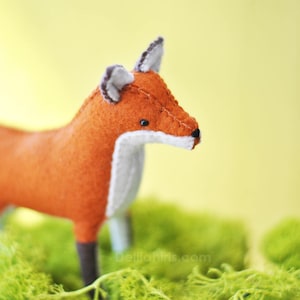 Kit de artesanía de animales de fieltro de zorro relleno Proyecto de costura de animales de peluche imagen 7