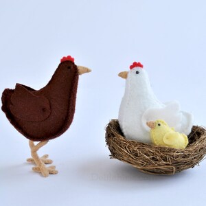 Felt Chicken Stuffed Animal Sewing Pattern PDF & SVG - Etsy