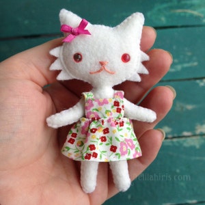 Felt Cat Doll Pattern PDF Doll Sewing Pattern, SVG Cutting Files image 5