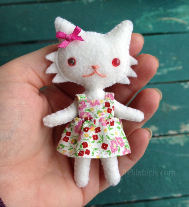 Felt Cat Doll Pattern PDF Doll Sewing Pattern, SVG Cutting Files image 5