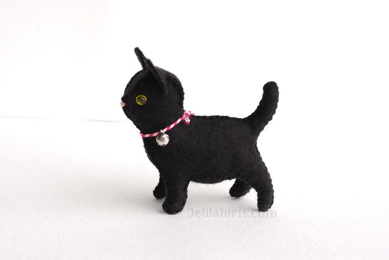 Felt Stuffed Cat Sewing Pattern. Mini felt Animal PDF Stuffed Animal Pattern. SVG File. image 6