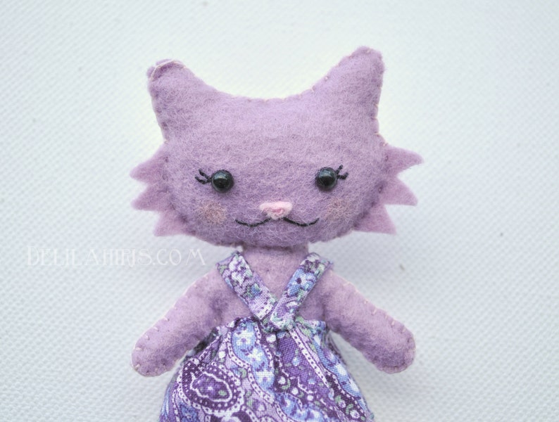 Felt Cat Doll Pattern PDF Doll Sewing Pattern, SVG Cutting Files image 4