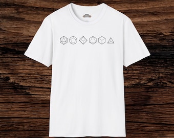 TTRPG Dice Unisex Softstyle T-Shirt