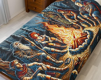 The Long Rest Velveteen Plush Blanket