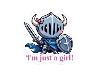 I'm Just a Girl Kiss-Cut Vinyl Decal Sticker