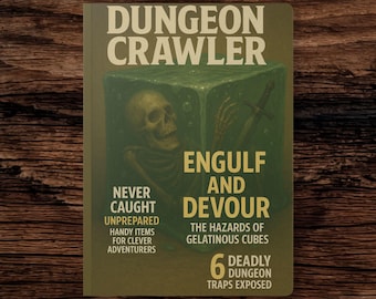 Dungeon Crawler Magazine Journal - Gelatinous Cube Edition