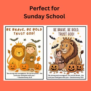 Biglietti di auguri cristiani di Halloween per bambini, versetti biblici (download digitale) immagine 6