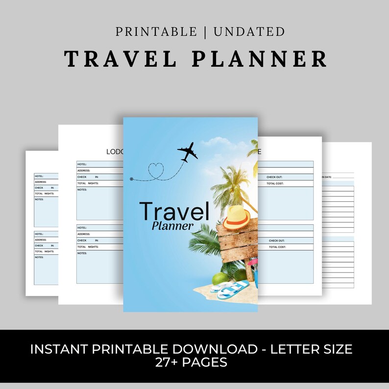 Cauliflower Journals Travel Journal: A5 Hardback Planner & Diary With Themed Pages Including Checklists Itineraries Pages For Planning Recording Holiday Adventures - View #8