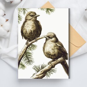 Vogel Kiefer leer, Grußkarte, Geburtstagskarte, Dankeskarte, Vogelkunst, Wildtierkarte, Spielvogel, Hundekunst,