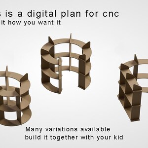 DIY Modular Puzzle Shelf | CNC Cutting Plans & Kids' Design Kit